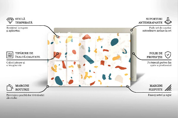 Protection pour plaque de cuisson Grès décoratif