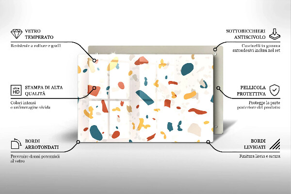 Protection pour plaque de cuisson Grès décoratif