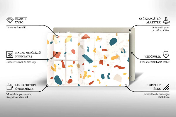 Protection pour plaque de cuisson Grès décoratif