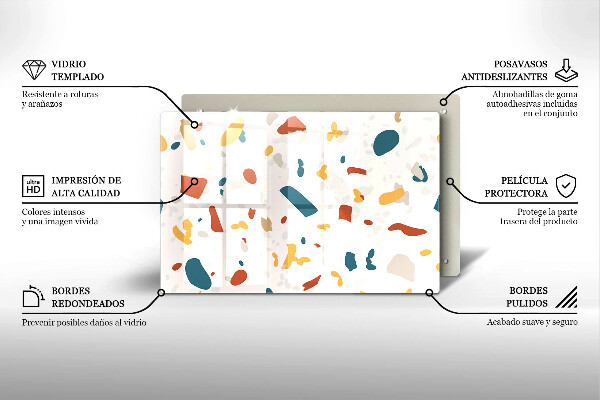 Protection pour plaque de cuisson Grès décoratif