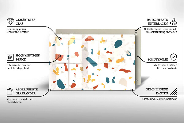 Protection pour plaque de cuisson Grès décoratif