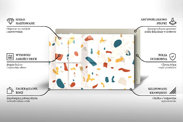 Protection pour plaque de cuisson Grès décoratif