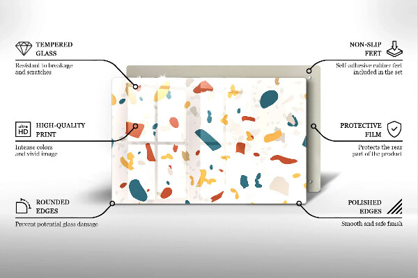 Protection pour plaque de cuisson Grès décoratif