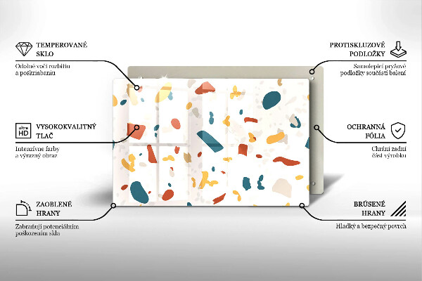 Protection pour plaque de cuisson Grès décoratif