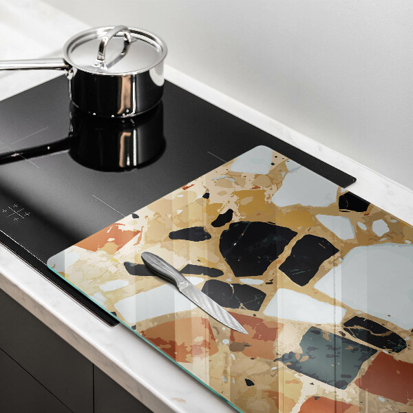 Protection pour plaque de cuisson Assiette pierres décoratives