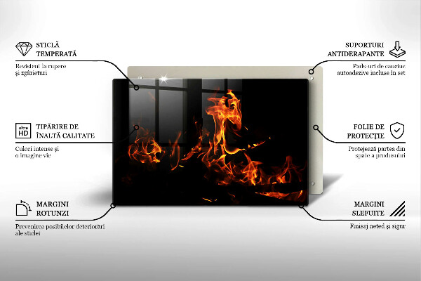 Protection pour plaque de cuisson Allume une flamme vivante