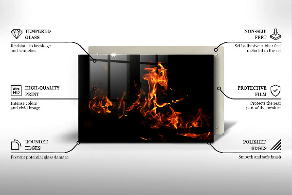 Protection pour plaque de cuisson Allume une flamme vivante