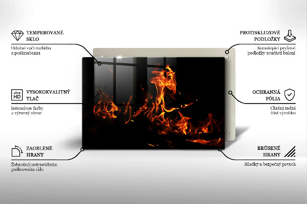 Protection pour plaque de cuisson Allume une flamme vivante