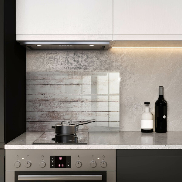 Protège plaque de cuisson Vieilles planches de bois