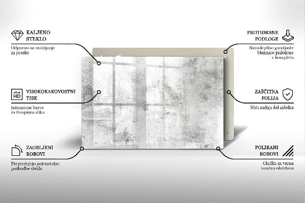 Protection pour plaque de cuisson Texture béton