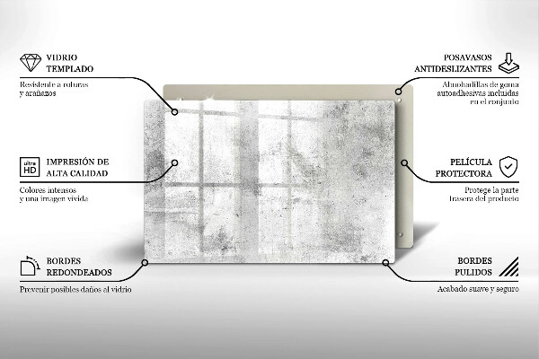 Protection pour plaque de cuisson Texture béton