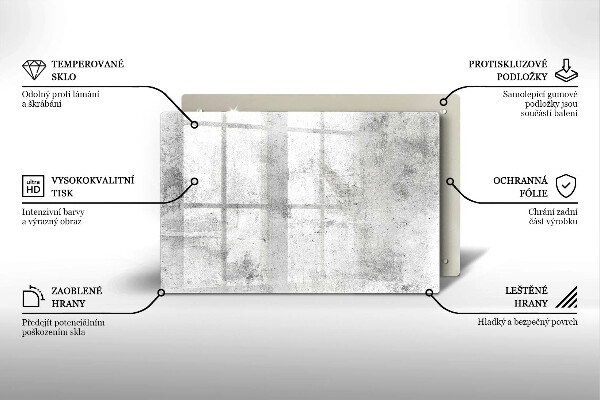 Protection pour plaque de cuisson Texture béton