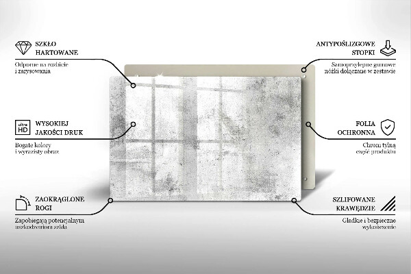Protection pour plaque de cuisson Texture béton