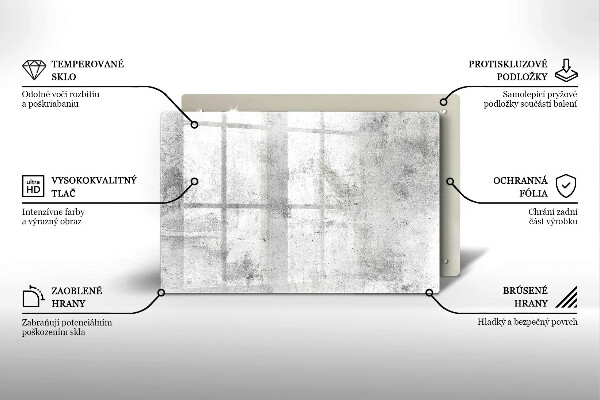 Protection pour plaque de cuisson Texture béton