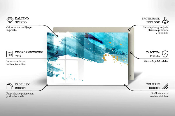 Protection pour plaque de cuisson Taches bleues