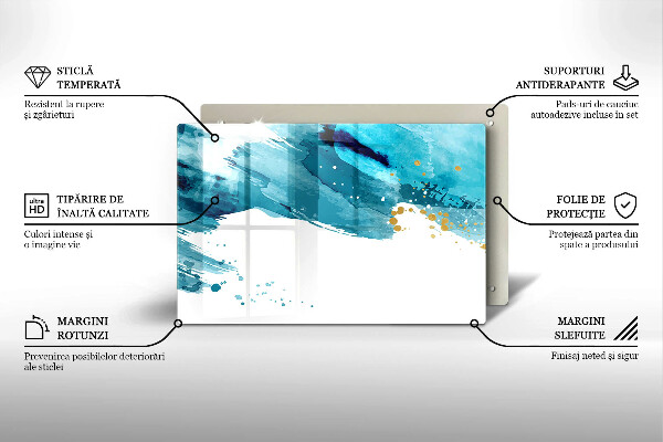 Protection pour plaque de cuisson Taches bleues