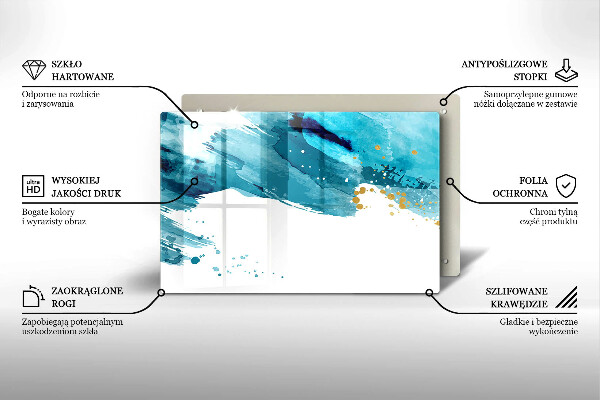 Protection pour plaque de cuisson Taches bleues