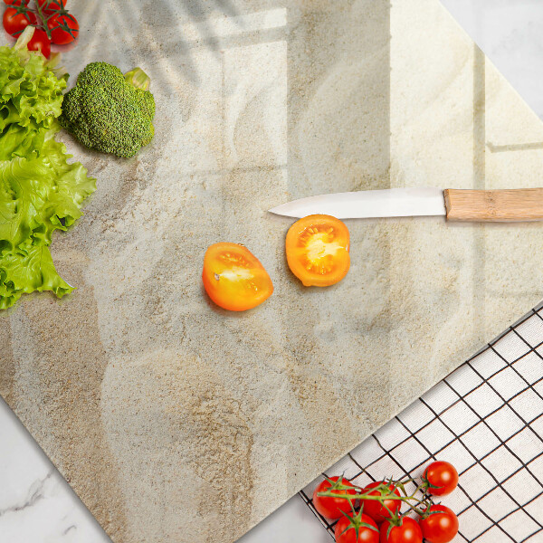 Protège plaque de cuisson Feuilles de palmier et sable