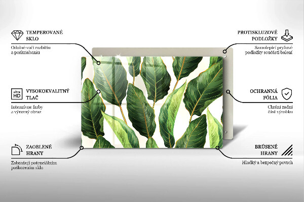 Protège plaque de cuisson Feuilles de banane