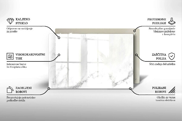 Protège plaque de cuisson Marbre moderne