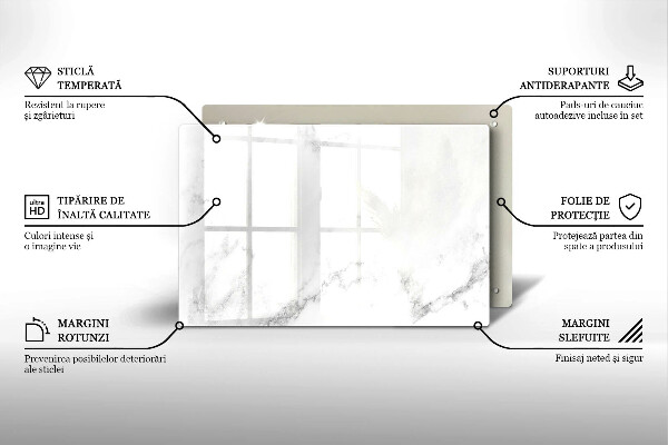 Protège plaque de cuisson Marbre moderne