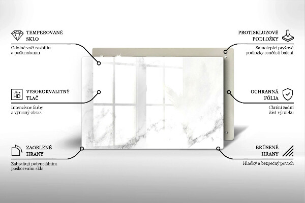 Protège plaque de cuisson Marbre moderne