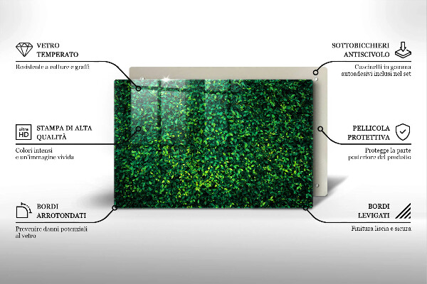 Protège plaque de cuisson Plante à petites feuilles