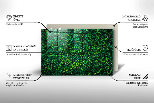 Protège plaque de cuisson Plante à petites feuilles