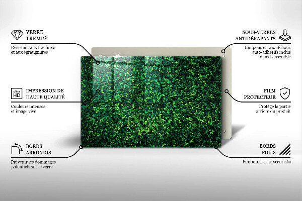 Protège plaque de cuisson Plante à petites feuilles