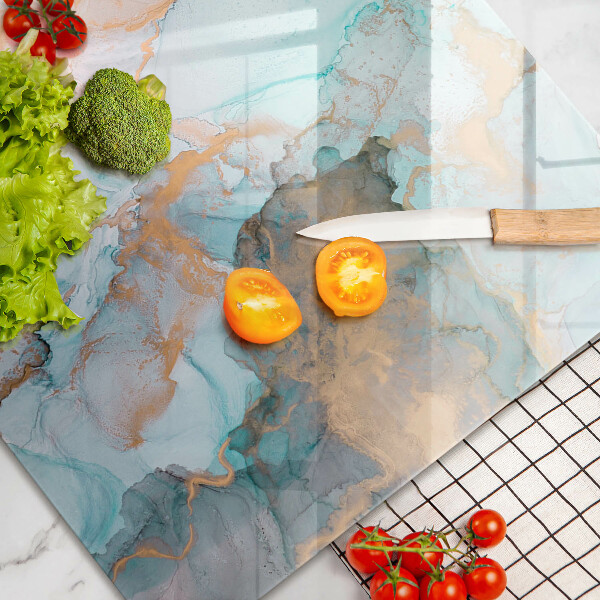 Protège plaque de cuisson Abstraction de marbre