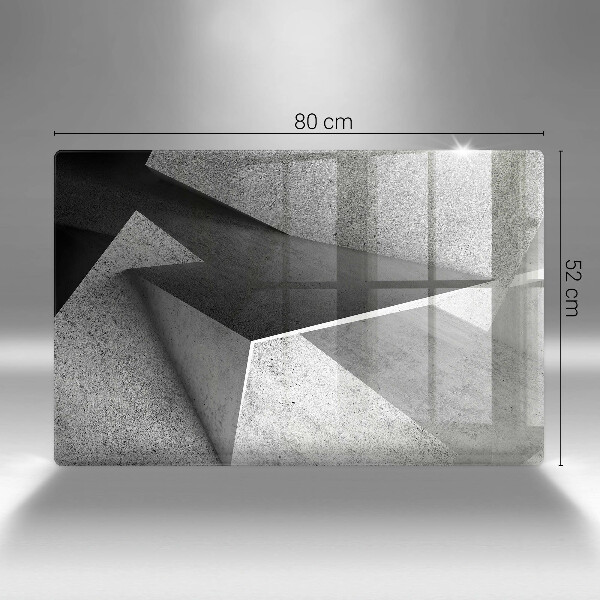 Protège plaque de cuisson Abstraction concrète