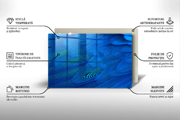 Protège plaque de cuisson Plumes d'oiseaux