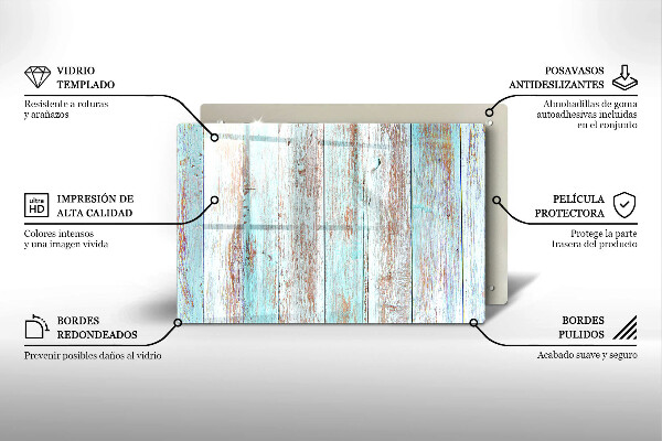 Protège plaque de cuisson Planches anciennes vintage