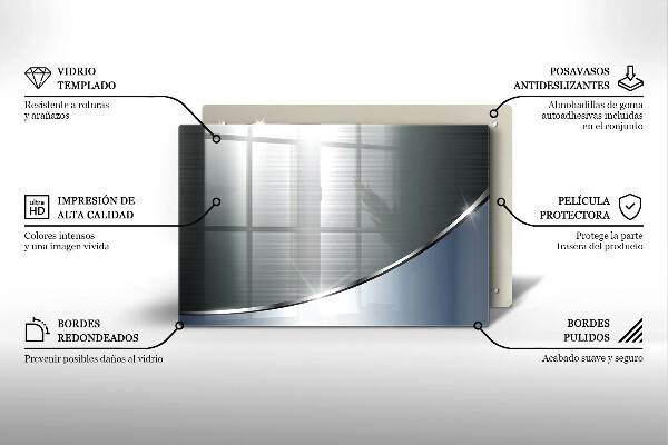 Protège plaque de cuisson Modèle d'abstraction en métal