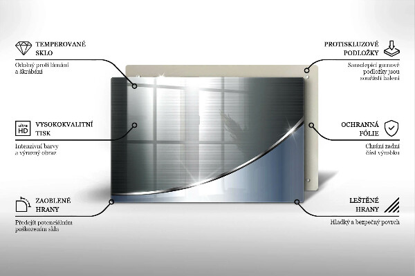Protège plaque de cuisson Modèle d'abstraction en métal