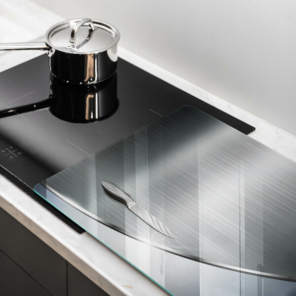 Protège plaque de cuisson Modèle d'abstraction en métal