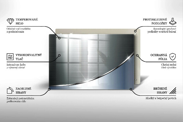 Protège plaque de cuisson Modèle d'abstraction en métal