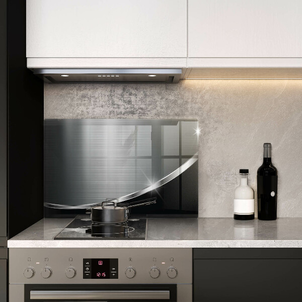 Protège plaque de cuisson Abstraction avec du métal