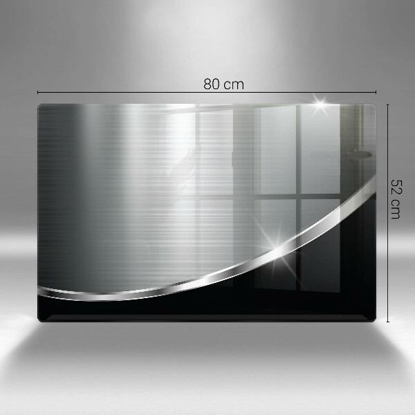 Protège plaque de cuisson Abstraction avec du métal