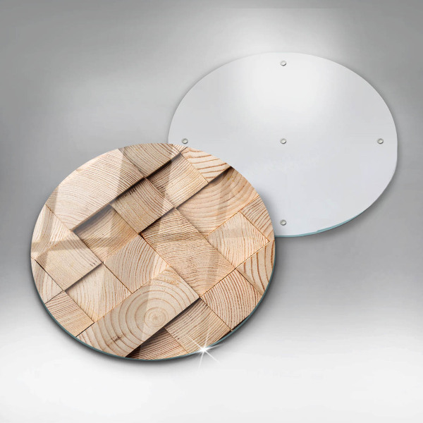 Protection plaque induction Carrés en bois