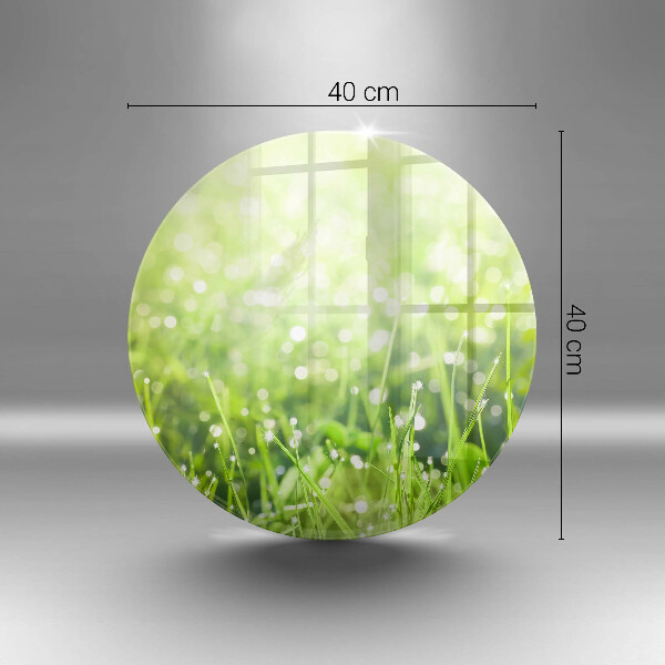 Protection plaque induction Nature - herbe et rosée