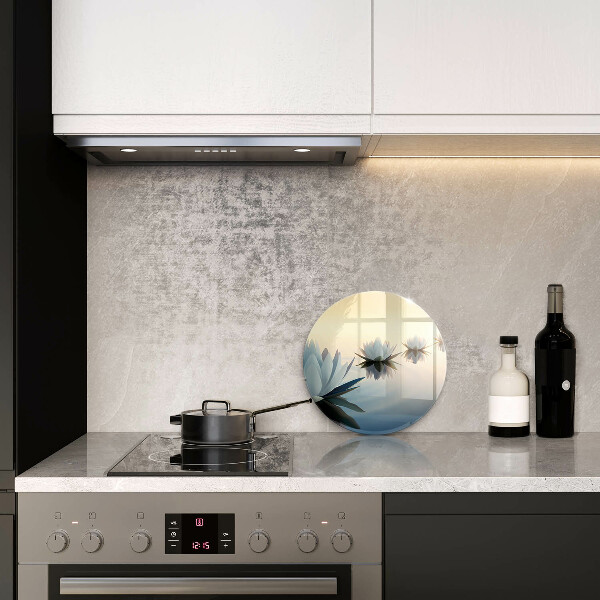 Protection plaque induction Fleurs de lys sur l'eau