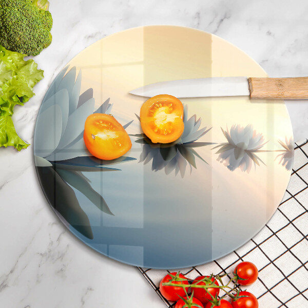 Protection plaque induction Fleurs de lys sur l'eau