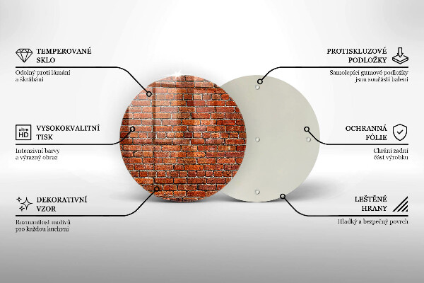 Protection plaque induction Mur de mur de briques