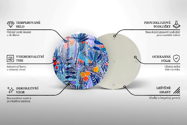 Protection plaque induction Prairie peinte