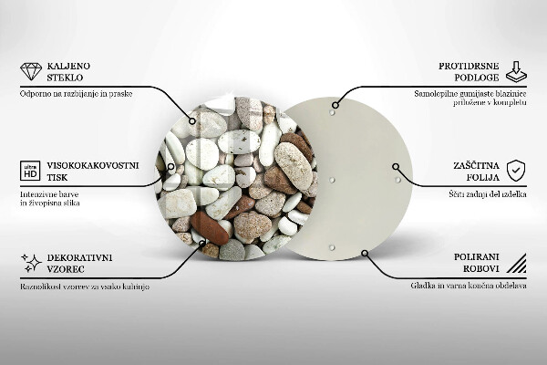 Protection plaque induction Fond de petites pierres