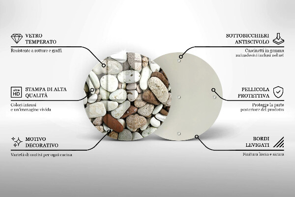 Protection plaque induction Fond de petites pierres