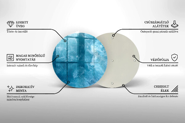 Protection plaque induction L'eau bleue