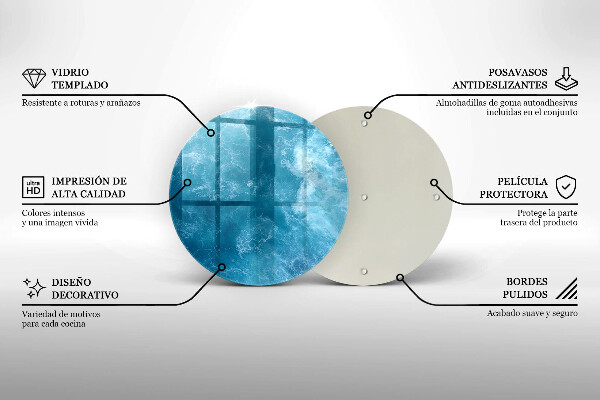 Protection plaque induction L'eau bleue