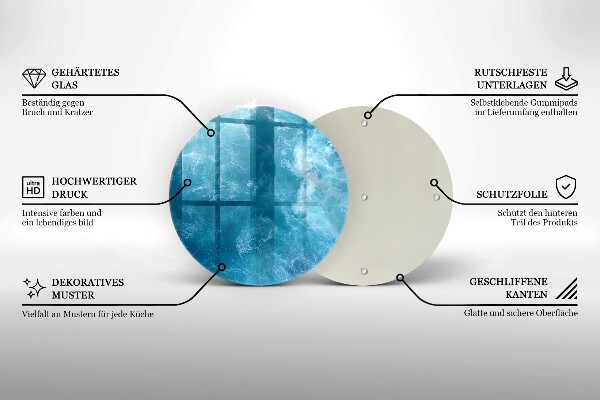 Protection plaque induction L'eau bleue